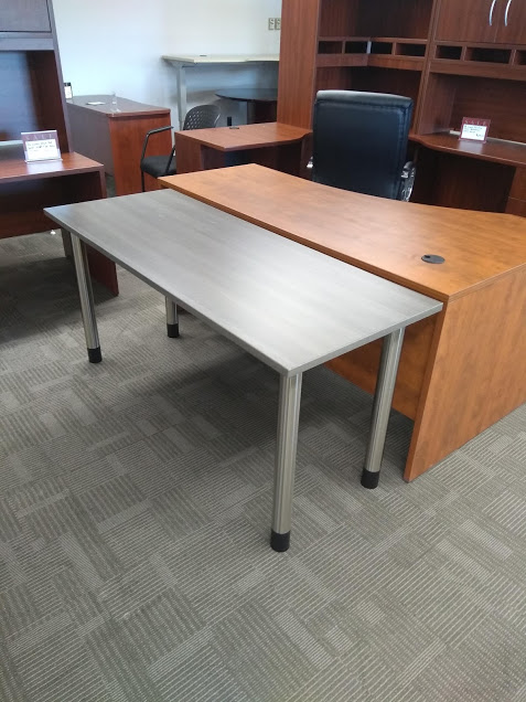 LLR 24 X 60 WORK TABLE - WEATHERED CHARCOAL