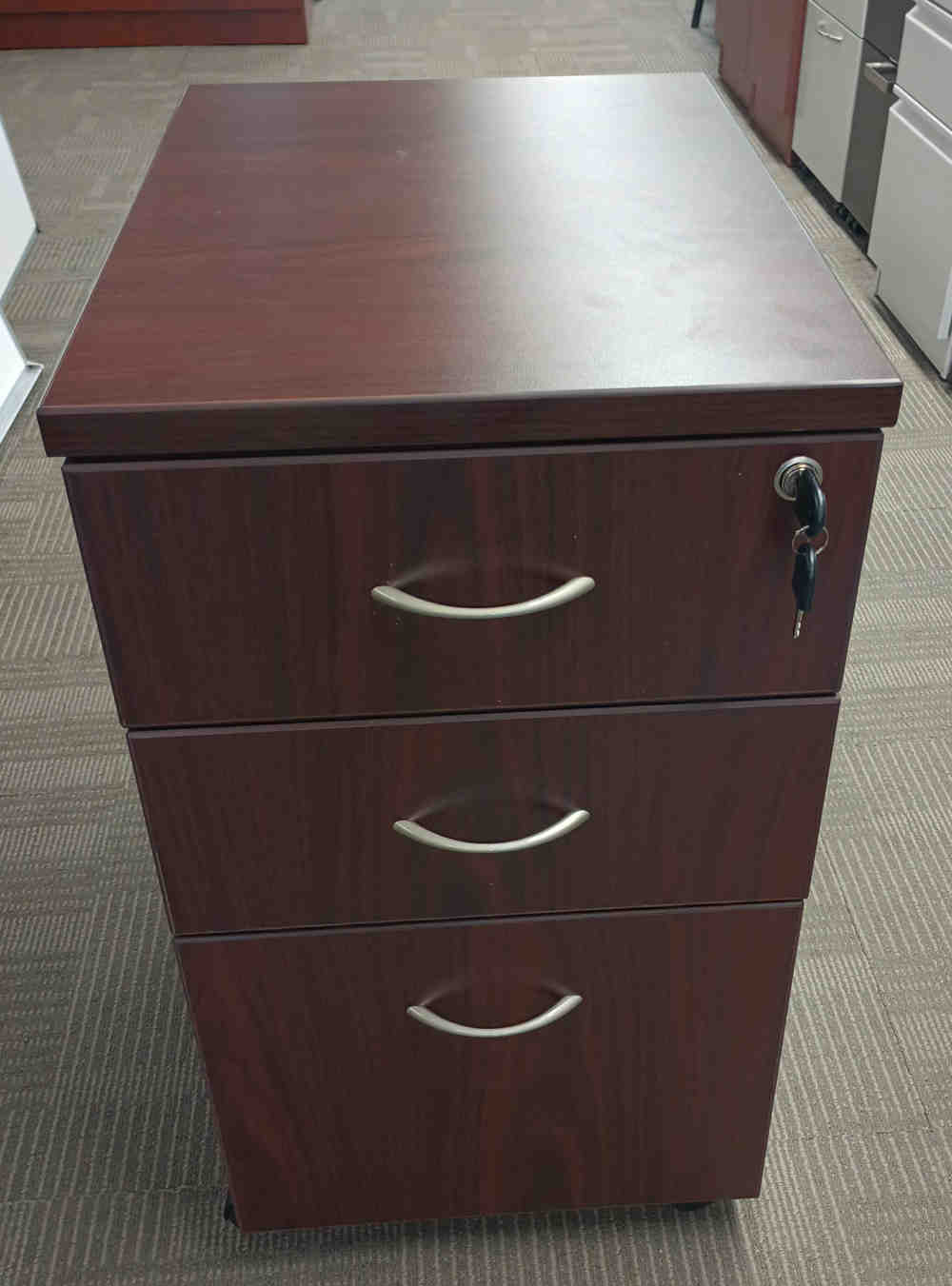 LLR 69560 3-DRAWER MOBILE FILE - MAHOGANY