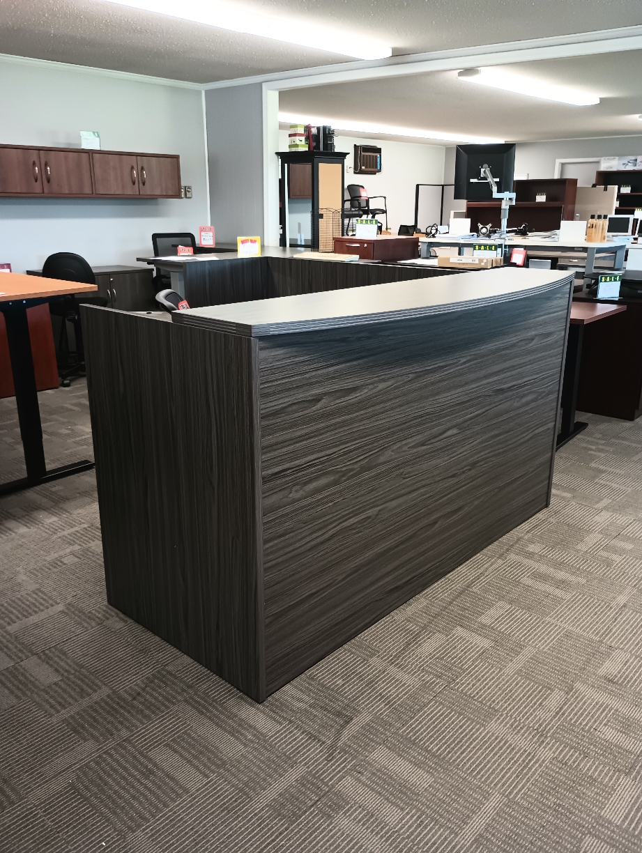 NAPA RECEPTION DESK SLATE GREY LEFT RETURN