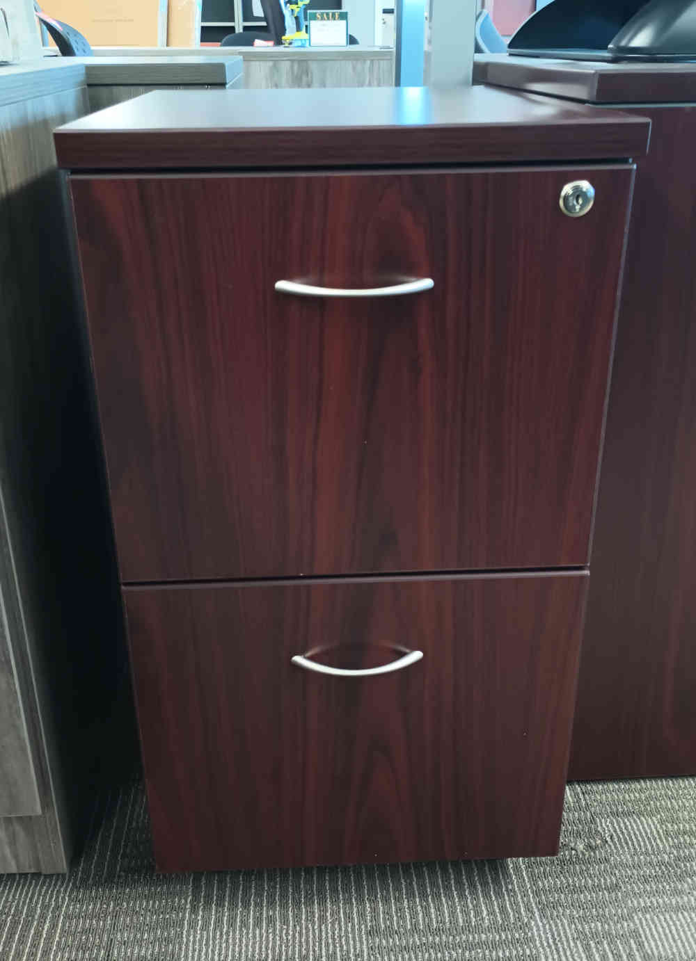 LLR 69397 2-DRAWER MOBILE FILE - MAHOGANY