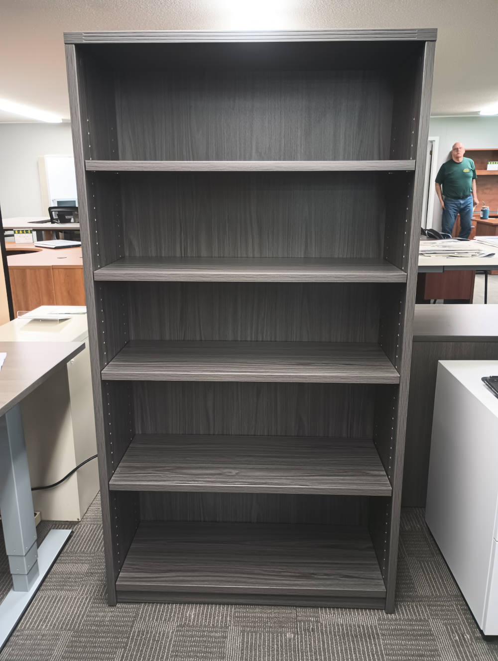 OSP NAP-56-5GW BOOKCASE - SLATE GREY