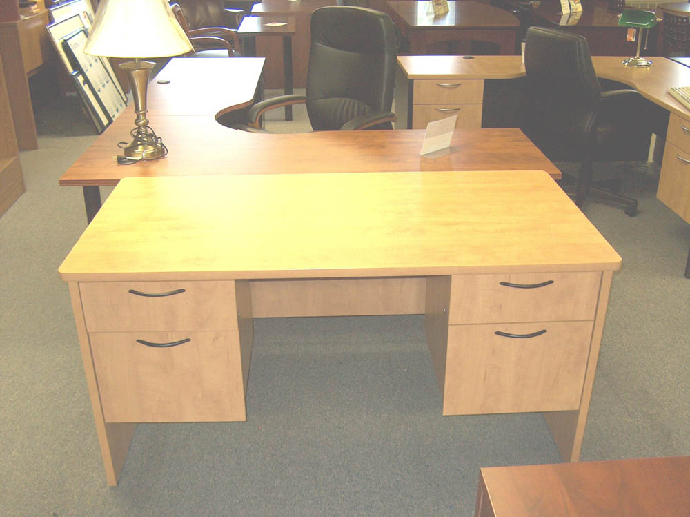 IOF 6030D/BF/BF DBL PED DESK - CANDLELIGHT